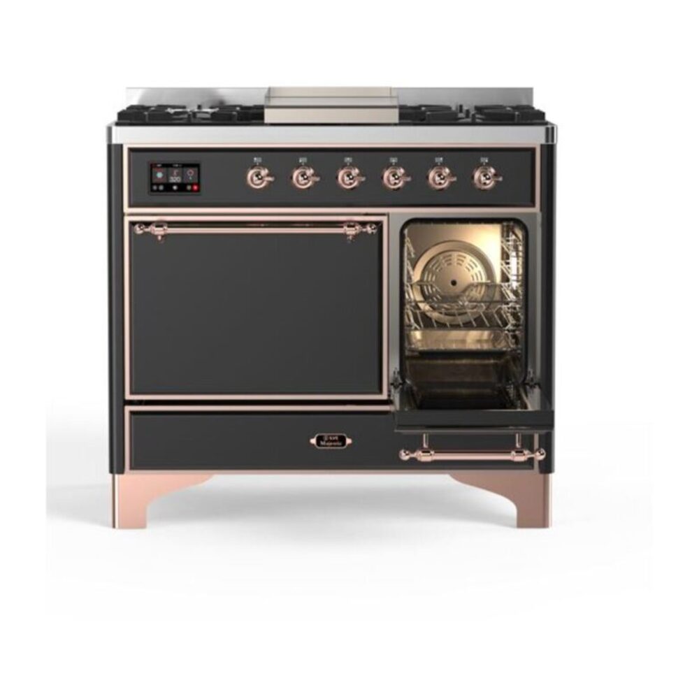 ILVE_UMD10FDQNS3MGP_Majestic_II_40"_Dual_Fuel_Range_Right_Angle