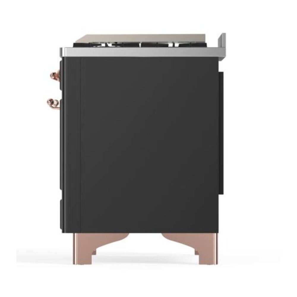ILVE UMD10FDQNS3MGP Majestic II 40 inch Dual Fuel Range with 6 Burners, Griddle (Natural Gas, Solid Door, Graphite Matte, Copper) 10 ILVE UMD10F Majestic II 40 inch Dual Fuel Range with 6 Burners, Griddle