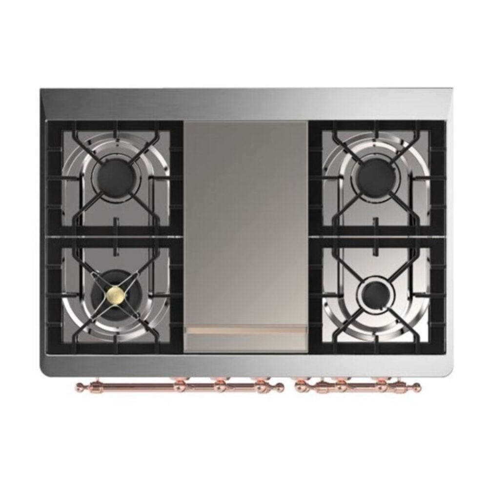 ILVE UMD10F Majestic II 40 inch Dual Fuel Range with 6 Burners, Griddle