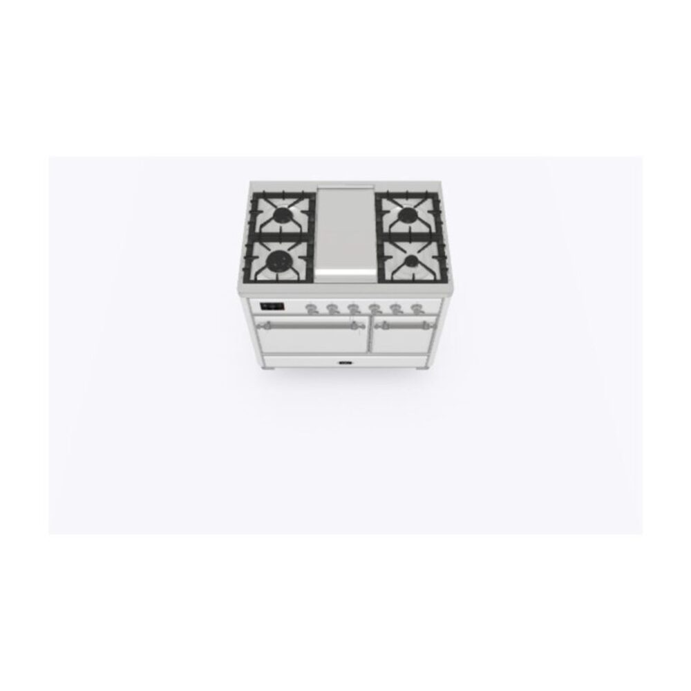 ILVE_UMD10FDQNS3RACLP_Majestic_II_40"_Dual_Fuel_Range_Top_Angle
