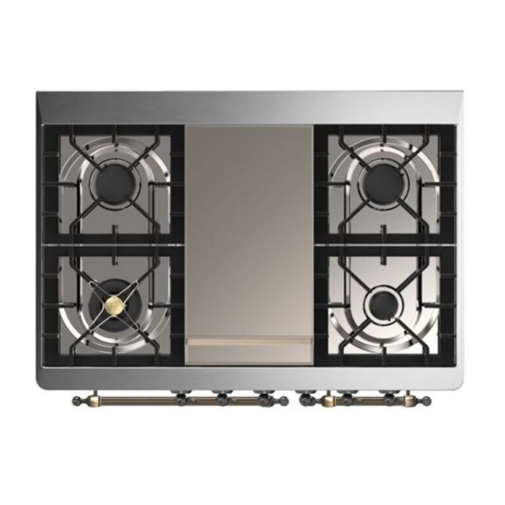ILVE UMD10F Majestic II 40 inch Dual Fuel Range with 6 Burners, Griddle