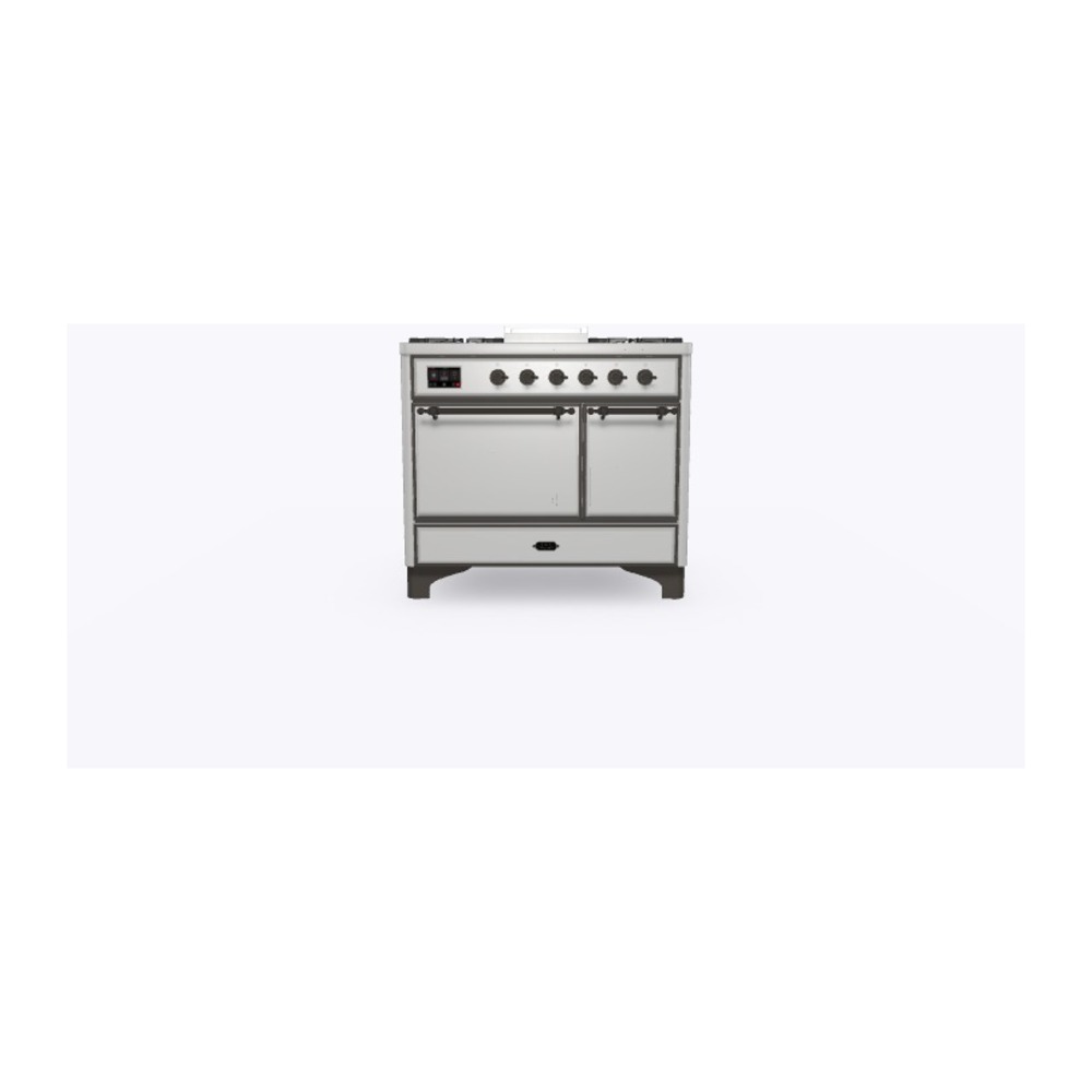 ILVE_UMD10FDQNS3SSB_Majestic_II_40"_Dual_Fuel_Range_Front_View