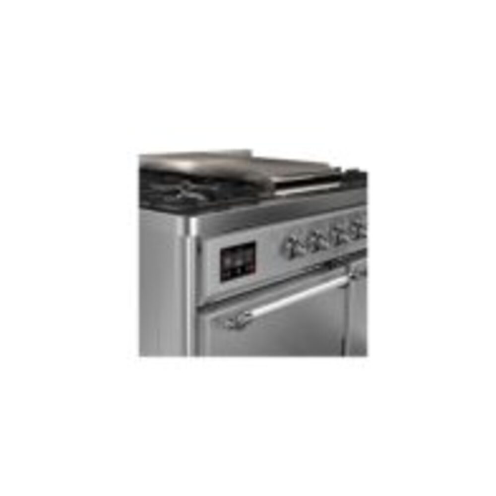 ILVE_UMD10FDQNS3SSCLP_Majestic_II_40"_Dual_Fuel_Range_Front_View