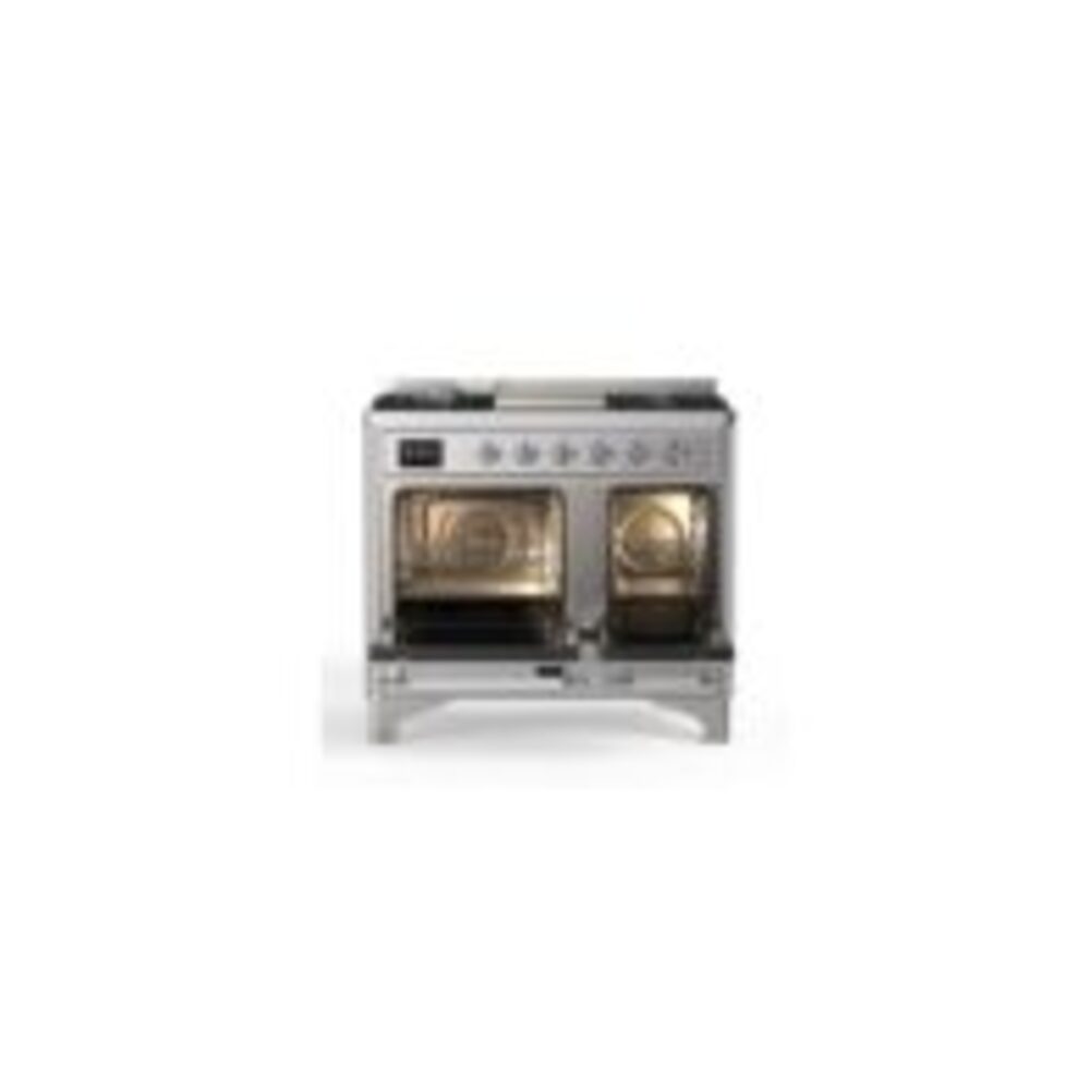 ILVE_UMD10FDQNS3SSCLP_Majestic_II_40"_Dual_Fuel_Range_Top_Angle