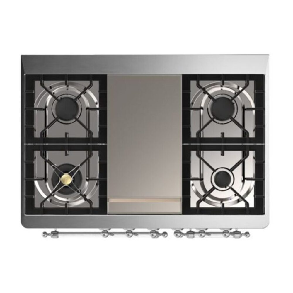 ILVE UMD10F Majestic II 40 inch Dual Fuel Range with 6 Burners, Griddle