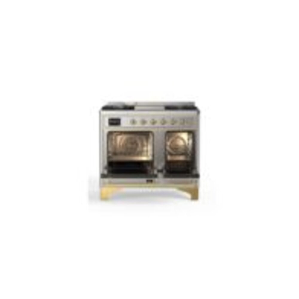 ILVE_UMD10FDQNS3SSGLP_Majestic_II_40"_Dual_Fuel_Range_Top_Angle