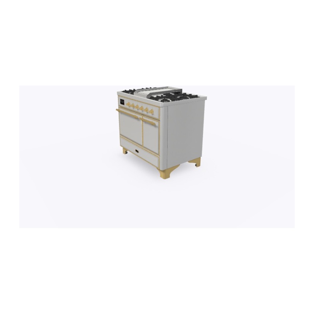 ILVE_UMD10FDQNS3SSG_Majestic_II_40"_Dual_Fuel_Range_Right_Angle
