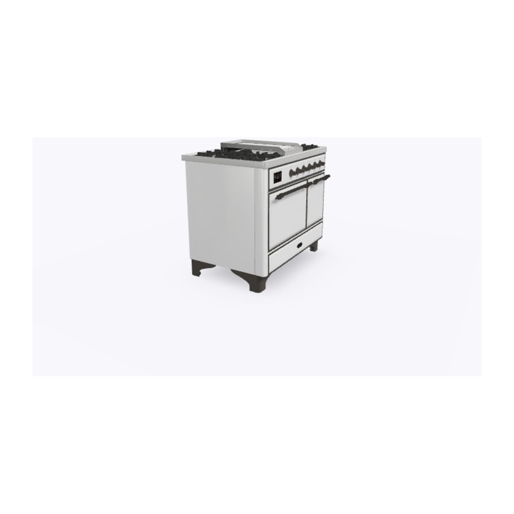 ILVE_UMD10FDQNS3WHBLP_Majestic_II_40"_Dual_Fuel_Range_Left_Angle