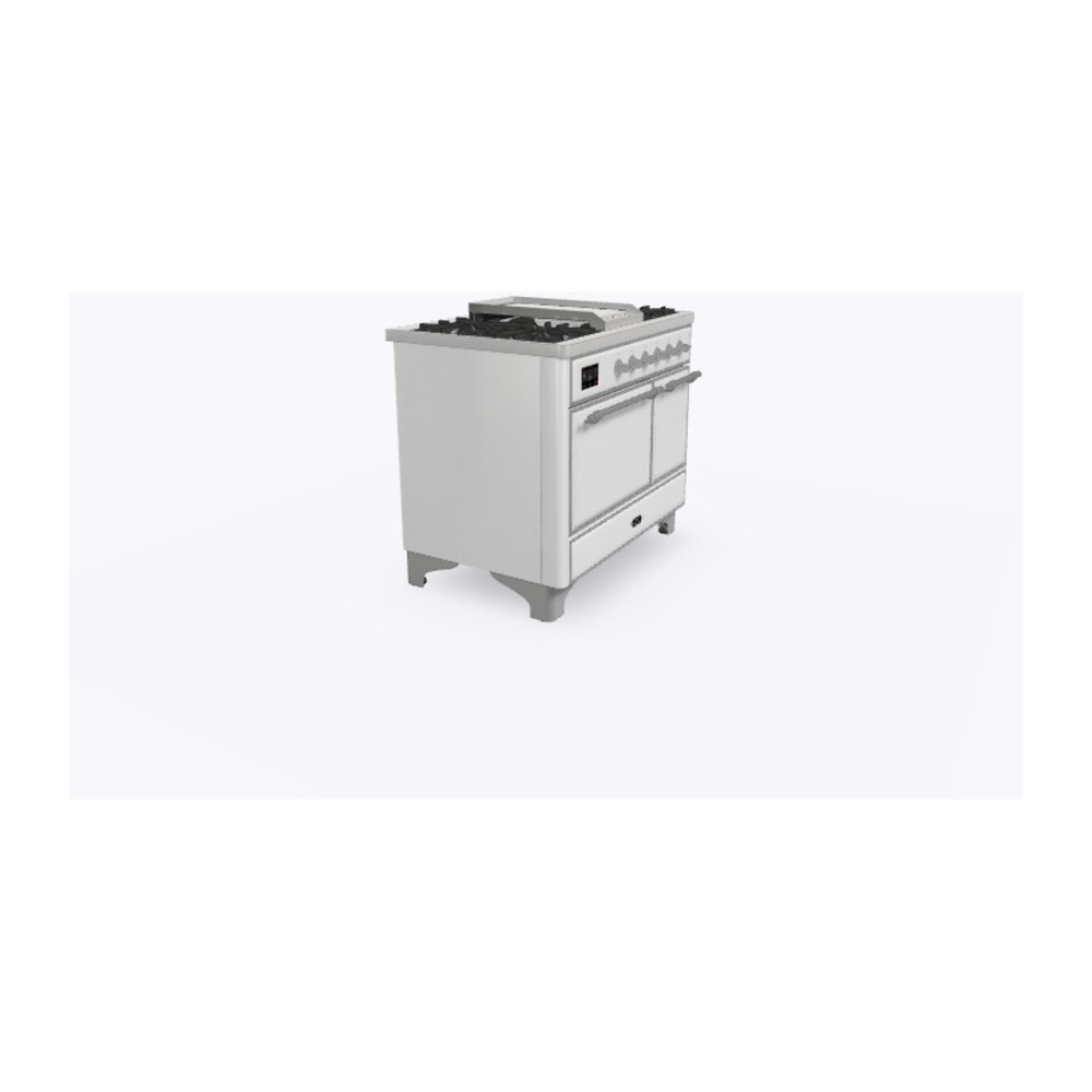 ILVE_UMD10FDQNS3WHCLP_Majestic_II_40"_Dual_Fuel_Range_Left_Angle
