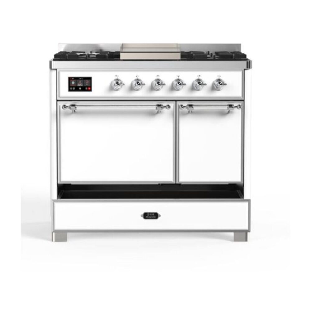 ILVE UMD10F Majestic II 40 inch Dual Fuel Range with 6 Burners, Griddle