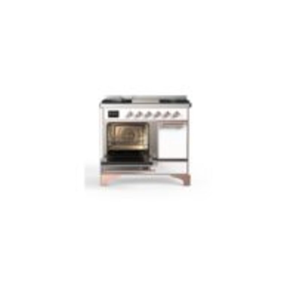 ILVE_UMD10FDQNS3WHPLP_Majestic_II_40"_Dual_Fuel_Range_Left_Angle