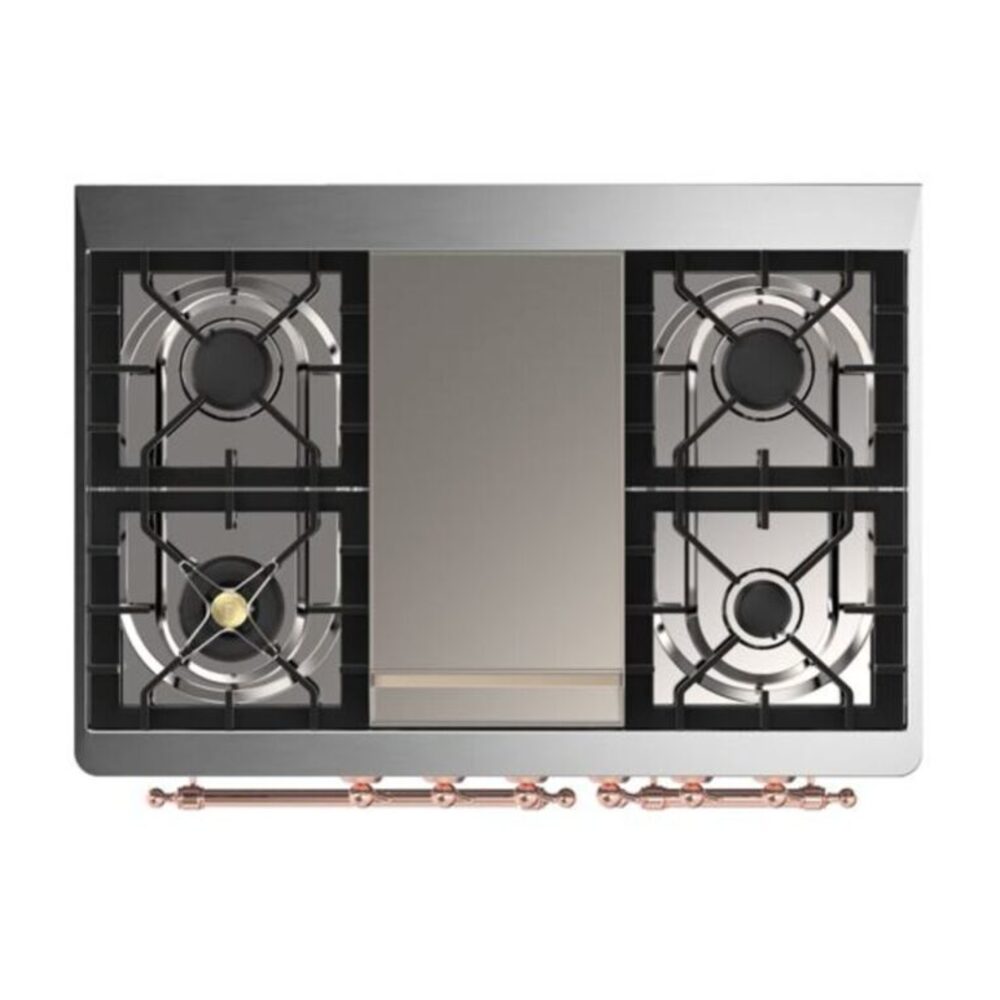 ILVE UMD10F Majestic II 40 inch Dual Fuel Range with 6 Burners, Griddle