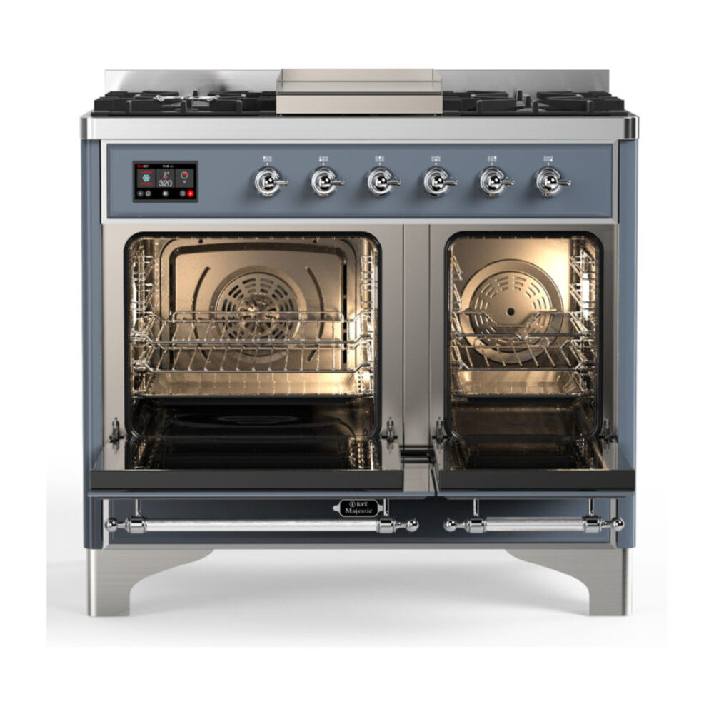 ILVE-UMD40FNR3BGCLP-Double Oven Open View