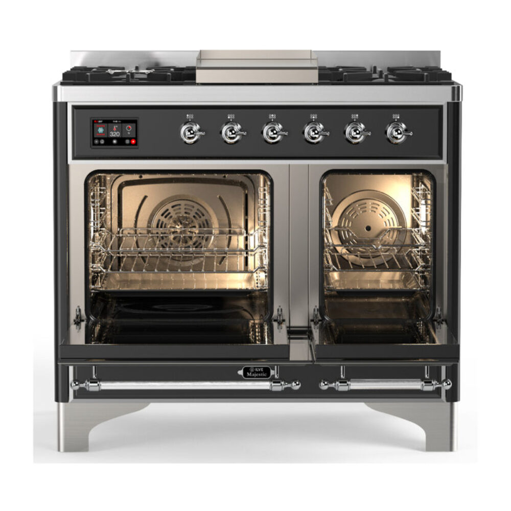 ILVE-UMD40FNR3BKCLP-Double Oven Open View