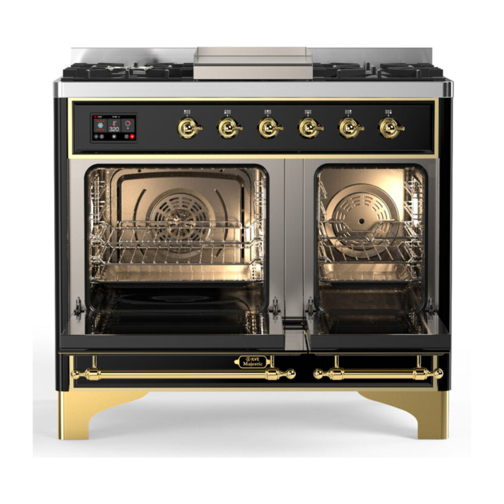 ILVE-UMD40FNR3BKG-Double Oven Open View