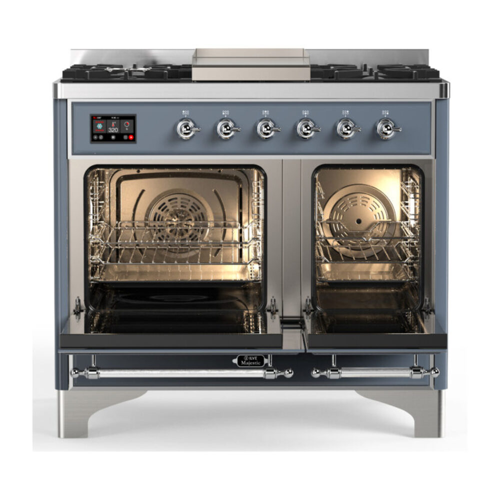 ILVE-UMD40FQNR3BGCLP-Double Oven Open View