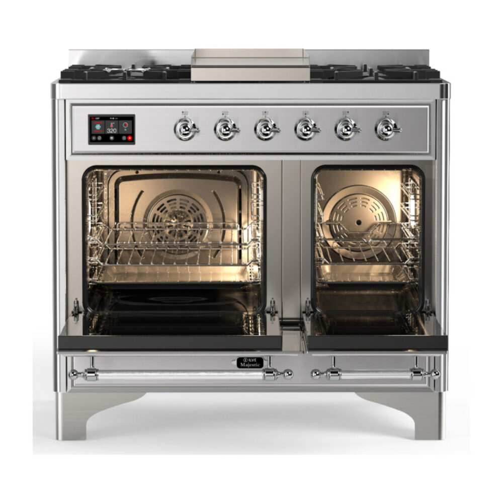 ILVE-UMD40FQNR3SSCLP-Double Oven Open View