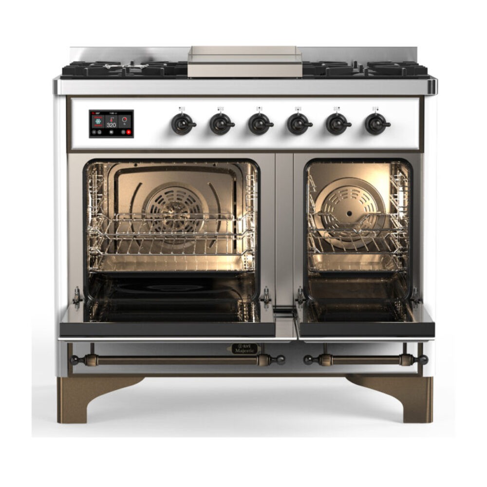 ILVE-UMD40FQNR3WHB-Double Oven Open View