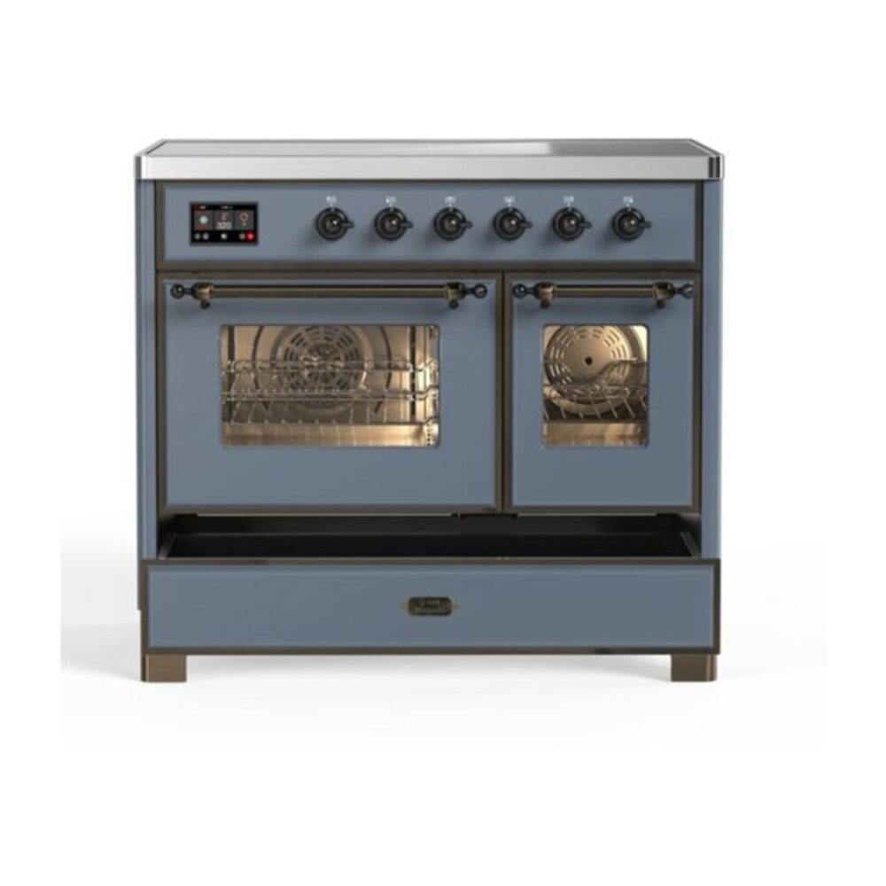 ILVE UMDI10F Majestic II 40 inch Induction Range with 6 Elements, Booster Function, Bridge Control, Residual Heat Indicator