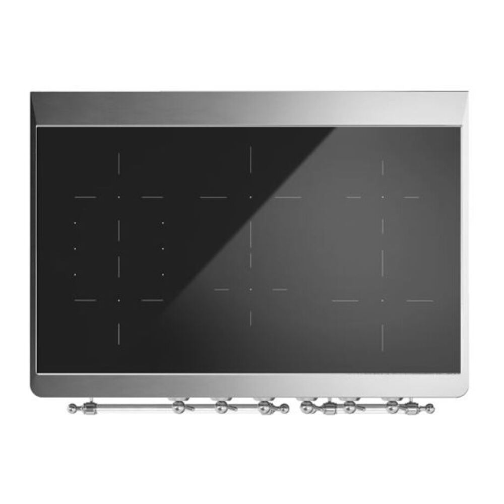 ILVE UMDI10NS3BGC Majestic II 40 inch Induction Range with 6 Elements, Booster Function, Bridge Control, Residual Heat Indicator (Triple Glass Door, Blue Grey, Chrome) 12 ILVE UMDI10F Majestic II 40 inch Induction Range with 6 Elements, Booster Function, Bridge Control, Residual Heat Indicator