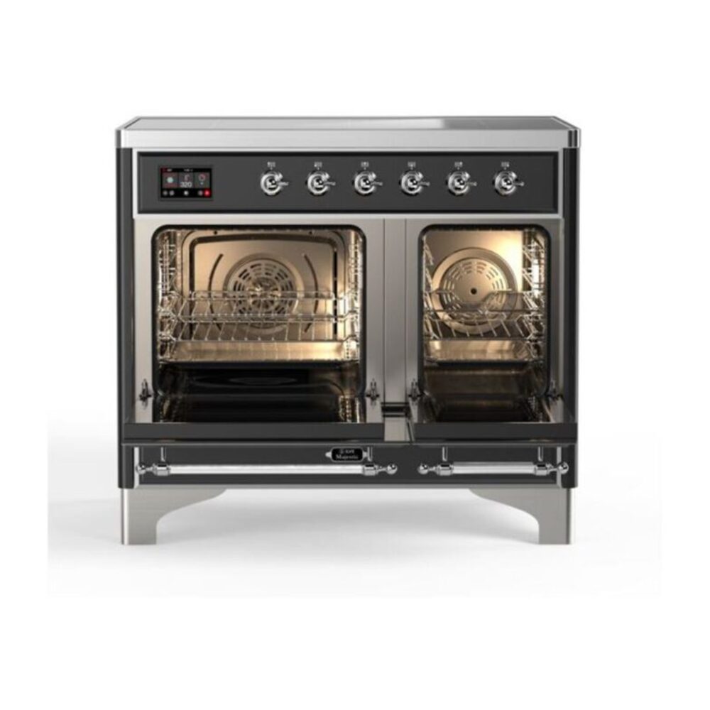 ILVE_UMDI10NS3BKC_Majestic_II_40"_Induction_Range_oven_opened