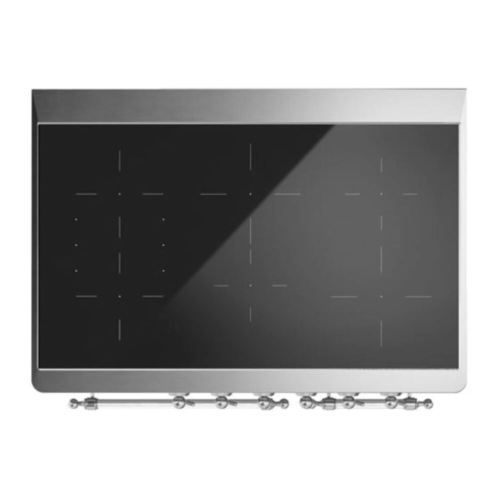 ILVE UMDI10NS3BKC Majestic II 40 inch Induction Range with 6 Elements, Booster Function, Bridge Control, Residual Heat Indicator (Triple Glass Door, Glossy Black, Chrome) 12 ILVE UMDI10F Majestic II 40 inch Induction Range with 6 Elements, Booster Function, Bridge Control, Residual Heat Indicator