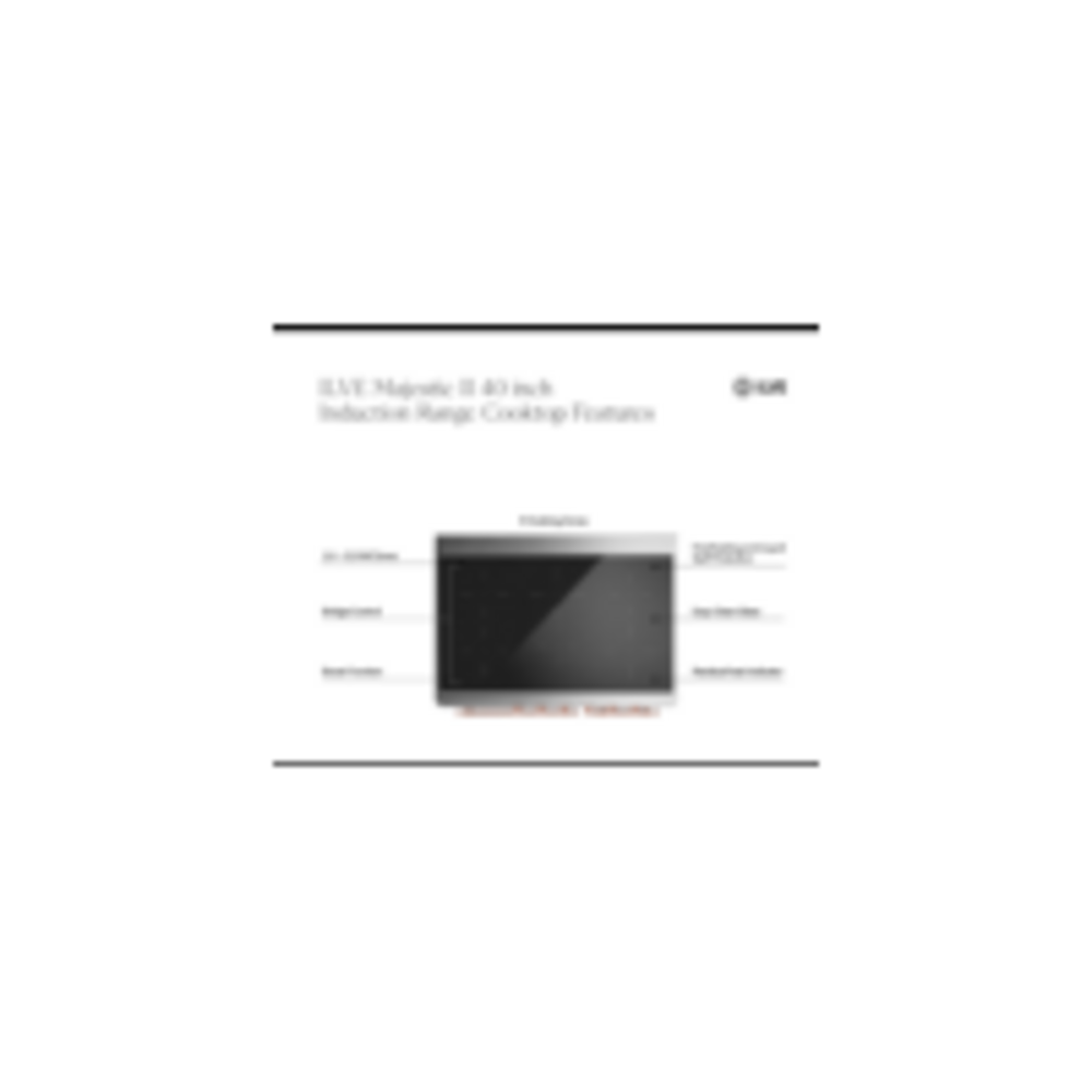 ILVE UMDI10F cooktop featuers