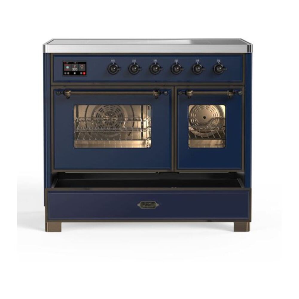 ILVE UMDI10NS3MBB Majestic II 40 inch Induction Range with 6 Elements, Booster Function, Bridge Control, Residual Heat Indicator (Triple Glass Door, Midnight Blue, Burnished) 9 ILVE UMDI10F Majestic II 40 inch Induction Range with 6 Elements, Booster Function, Bridge Control, Residual Heat Indicator