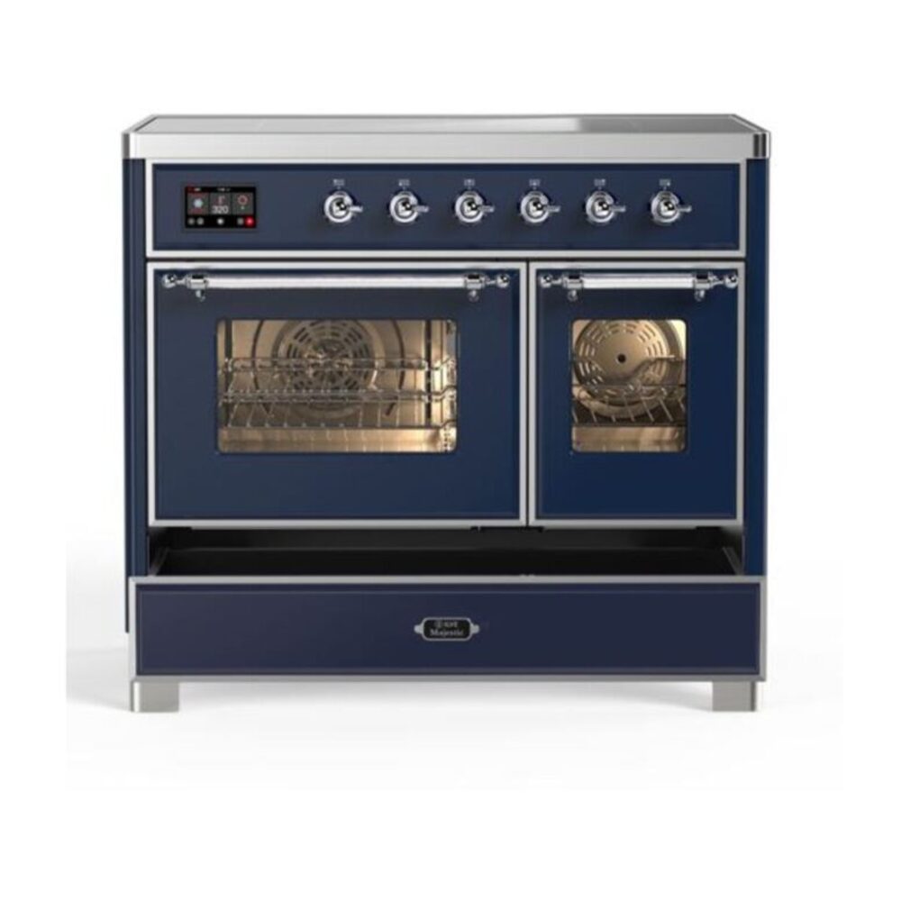 ILVE_UMDI10NS3MBC_Majestic_II_40"_Induction_Range_drawer_opened