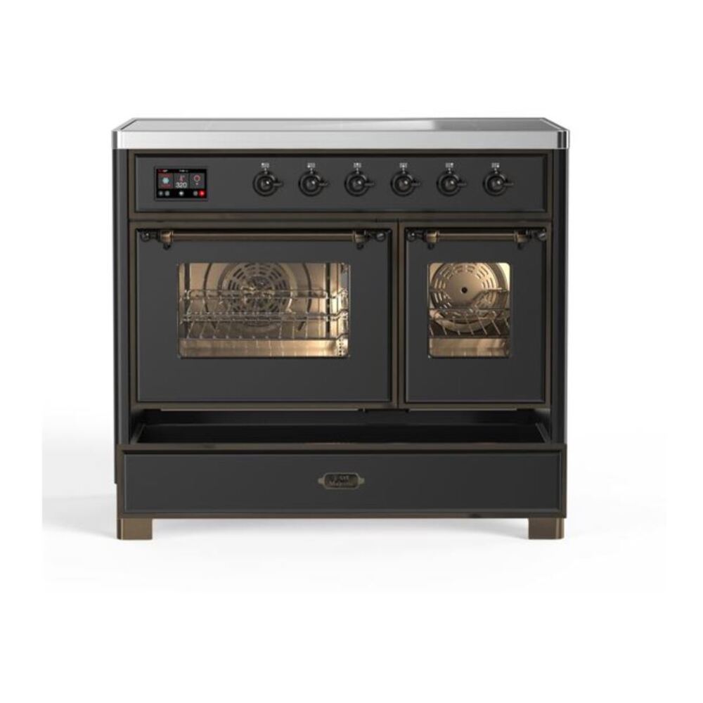 ILVE UMDI10NS3MGB Majestic II 40 inch Induction Range with 6 Elements, Booster Function, Bridge Control, Residual Heat Indicator (Triple Glass Door, Graphite Matte, Burnished) 9 ILVE UMDI10F Majestic II 40 inch Induction Range with 6 Elements, Booster Function, Bridge Control, Residual Heat Indicator