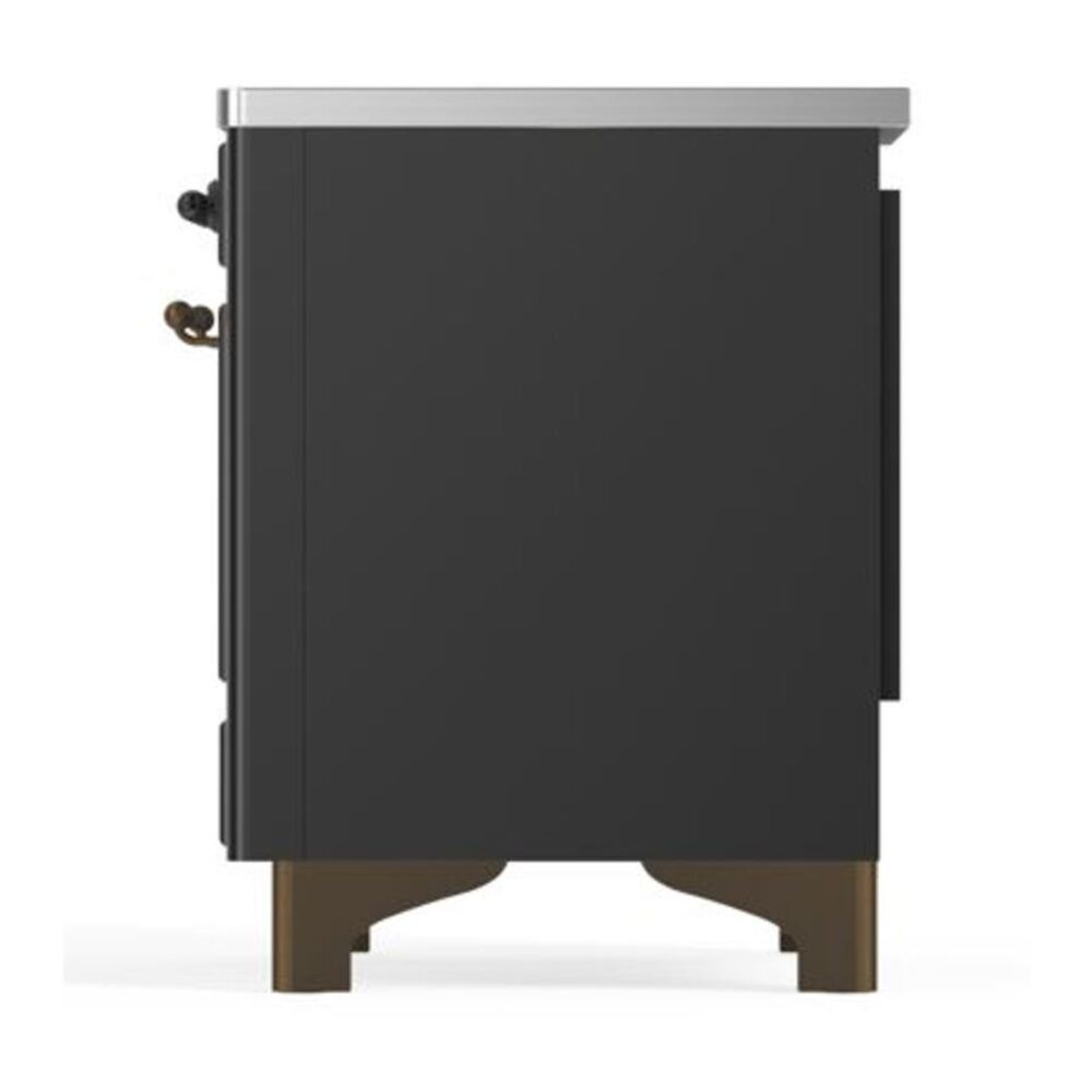 ILVE UMDI10NS3MGB Majestic II 40 inch Induction Range with 6 Elements, Booster Function, Bridge Control, Residual Heat Indicator (Triple Glass Door, Graphite Matte, Burnished) 10 ILVE UMDI10F Majestic II 40 inch Induction Range with 6 Elements, Booster Function, Bridge Control, Residual Heat Indicator