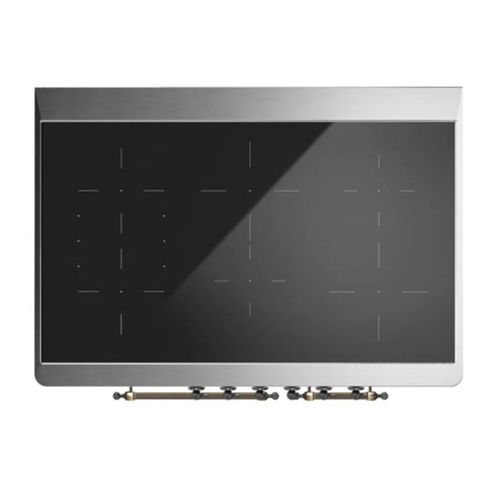 ILVE UMDI10NS3MGB Majestic II 40 inch Induction Range with 6 Elements, Booster Function, Bridge Control, Residual Heat Indicator (Triple Glass Door, Graphite Matte, Burnished) 12 ILVE UMDI10F Majestic II 40 inch Induction Range with 6 Elements, Booster Function, Bridge Control, Residual Heat Indicator