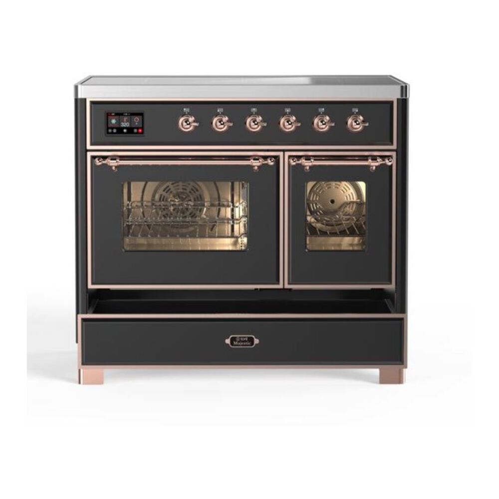 ILVE UMDI10NS3MGP Majestic II 40 inch Induction Range with 6 Elements, Booster Function, Bridge Control, Residual Heat Indicator (Triple Glass Door, Graphite Matte, Copper) 9 ILVE UMDI10F Majestic II 40 inch Induction Range with 6 Elements, Booster Function, Bridge Control, Residual Heat Indicator