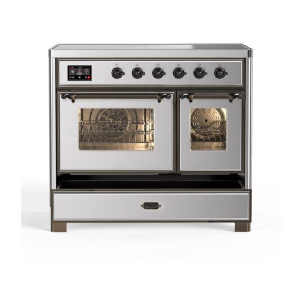 ILVE UMDI10F Majestic II 40 inch Induction Range with 6 Elements, Booster Function, Bridge Control, Residual Heat Indicator