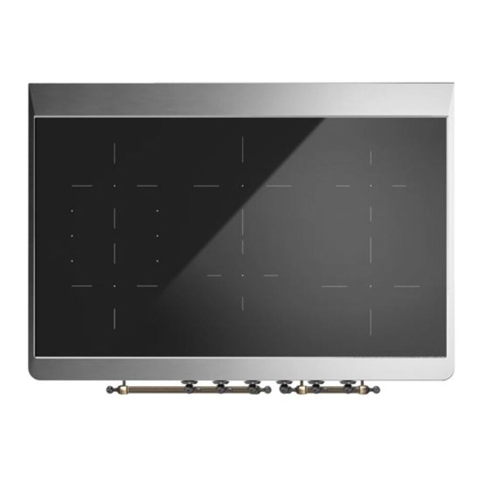 ILVE UMDI10NS3SSB Majestic II 40 inch Induction Range with 6 Elements, Booster Function, Bridge Control, Residual Heat Indicator (Triple Glass Door, Stainless Steel, Burnished) 12 ILVE UMDI10F Majestic II 40 inch Induction Range with 6 Elements, Booster Function, Bridge Control, Residual Heat Indicator