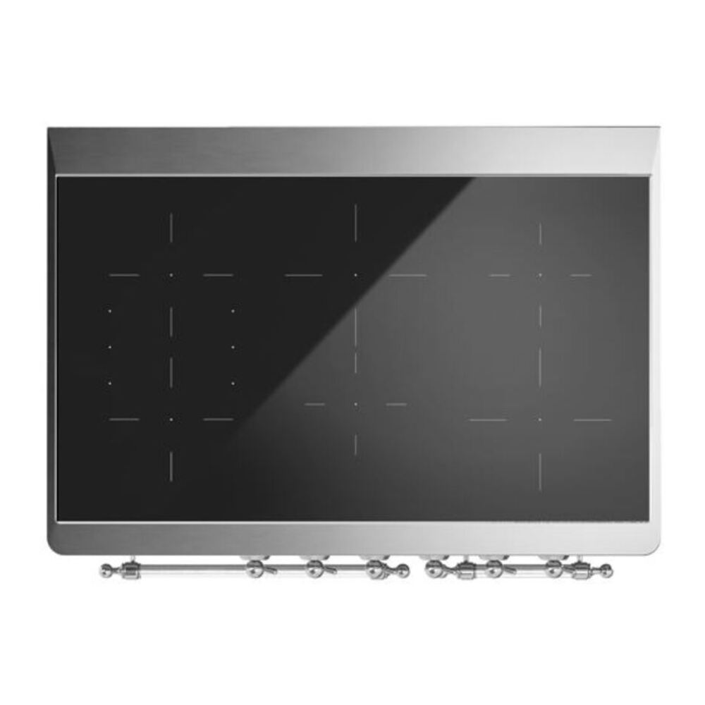 ILVE UMDI10NS3SSC Majestic II 40 inch Induction Range with 6 Elements, Booster Function, Bridge Control, Residual Heat Indicator (Triple Glass Door, Stainless Steel, Chrome) 12 ILVE UMDI10F Majestic II 40 inch Induction Range with 6 Elements, Booster Function, Bridge Control, Residual Heat Indicator