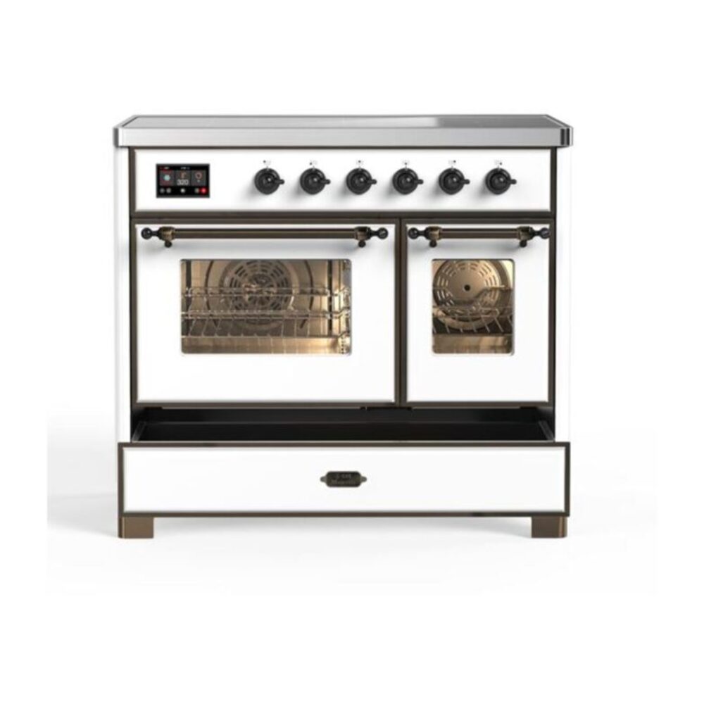 ILVE UMDI10F Majestic II 40 inch Induction Range with 6 Elements, Booster Function, Bridge Control, Residual Heat Indicator