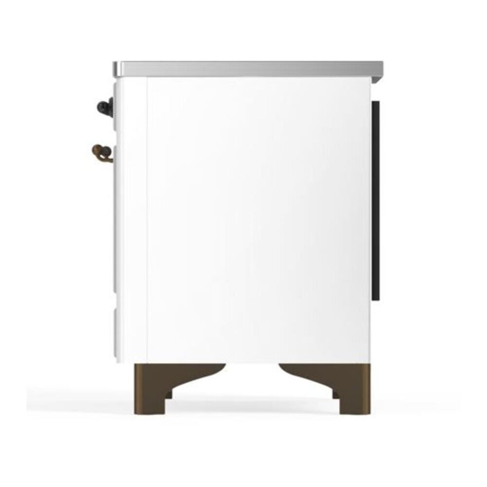 ILVE UMDI10NS3WHB Majestic II 40 inch Induction Range with 6 Elements, Booster Function, Bridge Control, Residual Heat Indicator (Triple Glass Door, White, Burnished) 9 ILVE UMDI10F Majestic II 40 inch Induction Range with 6 Elements, Booster Function, Bridge Control, Residual Heat Indicator