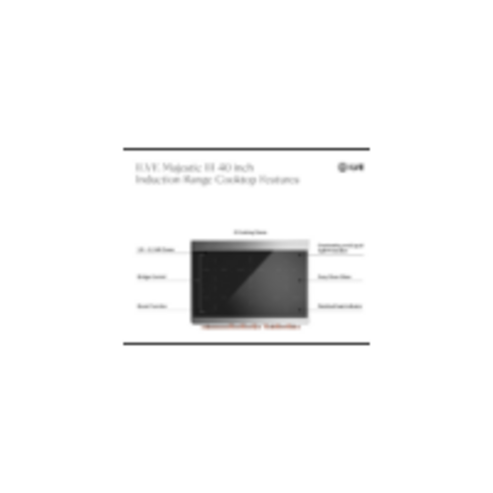 ILVE UMDIB40N Majestic III 40 inch Induction Range with 6 Elements, 3.82 cu. ft. Total Oven Capacity