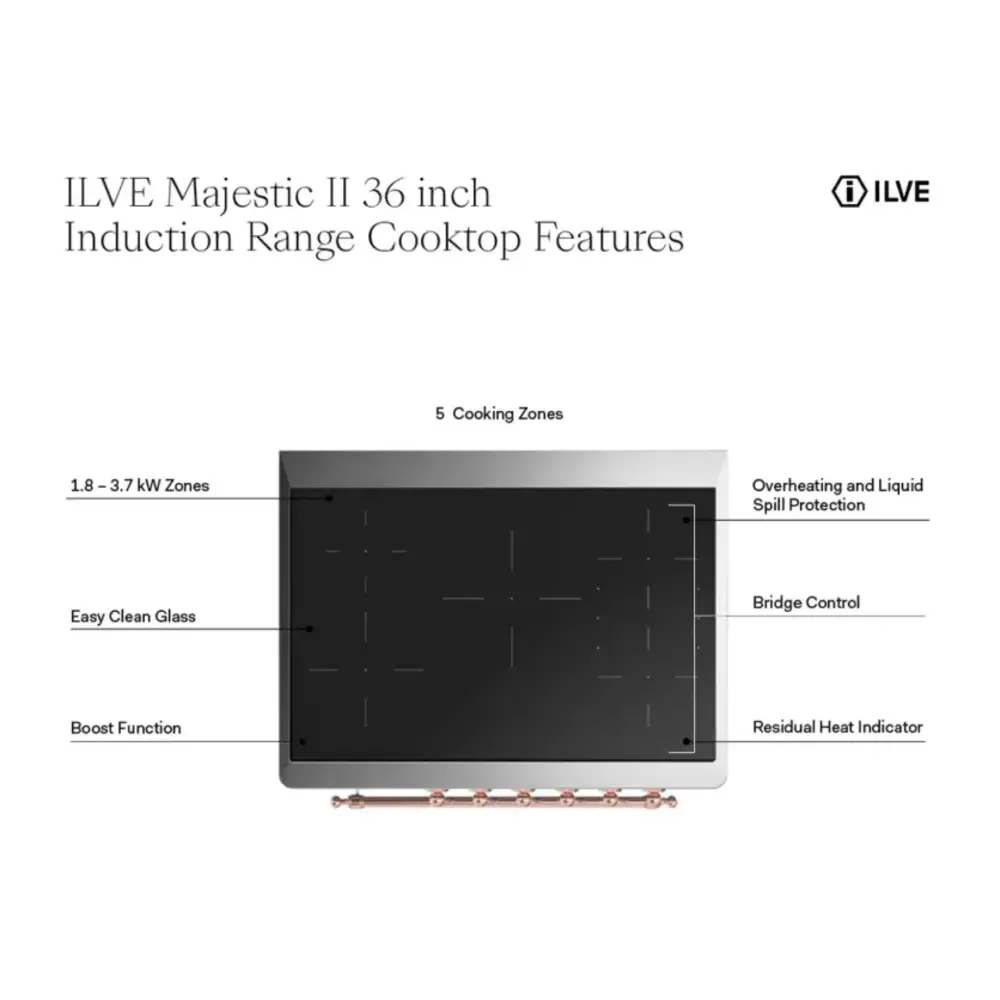 UMI09NS3SSP - cooktop features