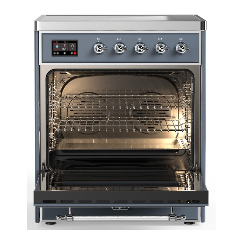 ILVE_UMI30NE3BGC_Majestic_II_30"_Induction_Range_oven_opened
