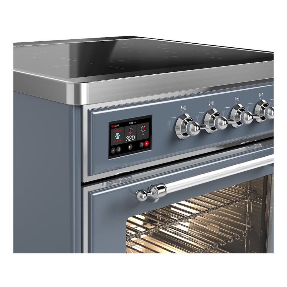 ILVE_UMI30NE3BGC_Majestic_II_36"_Induction_Range_controls