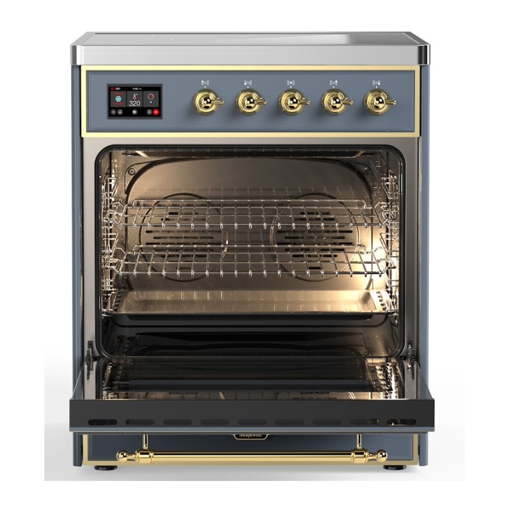 ILVE_UMI30NE3BGG_Majestic_II_30"_Induction_Range_oven_opened