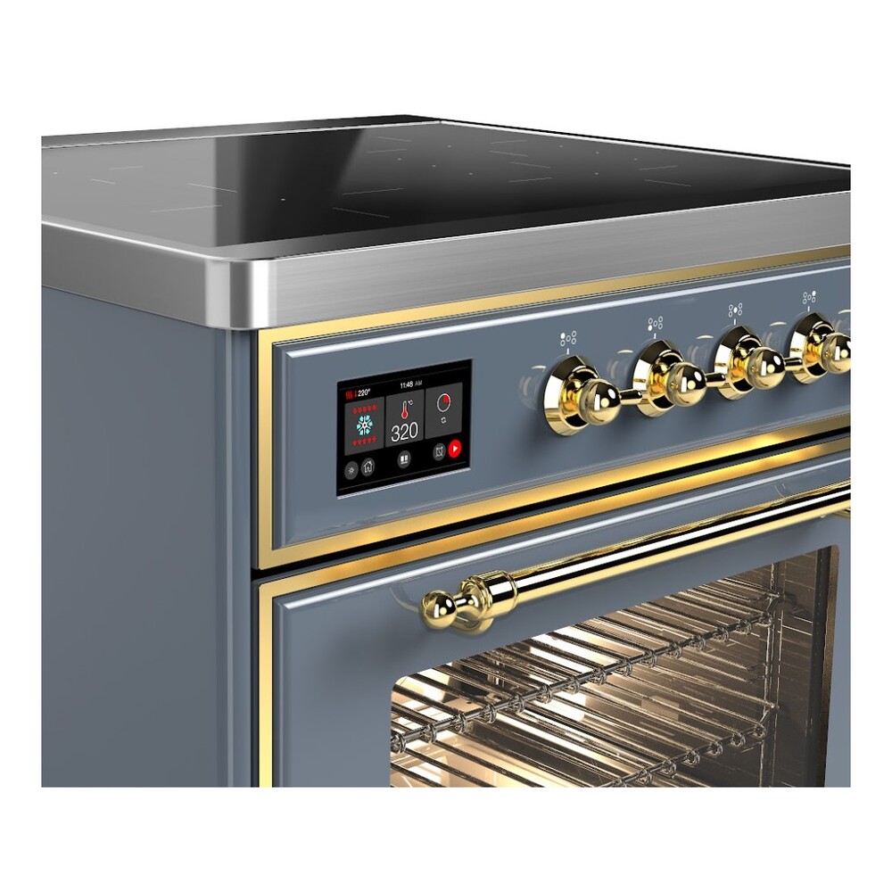 ILVE_UMI30NE3BGG_Majestic_II_36"_Induction_Range_controls