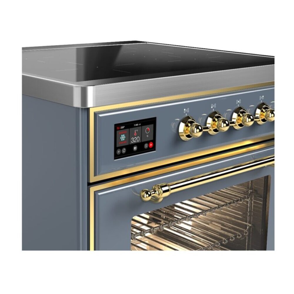 ILVE_UMI30NE3BGG_Majestic_II_36"_Induction_Range_controls