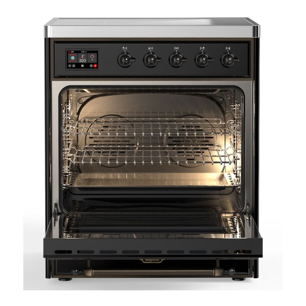 ILVE_UMI30NE3BKB_Majestic_II_30"_Induction_Range_Front_View