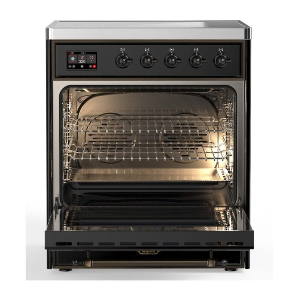 ILVE_UMI30NE3BKB_Majestic_II_30"_Induction_Range_Front_View