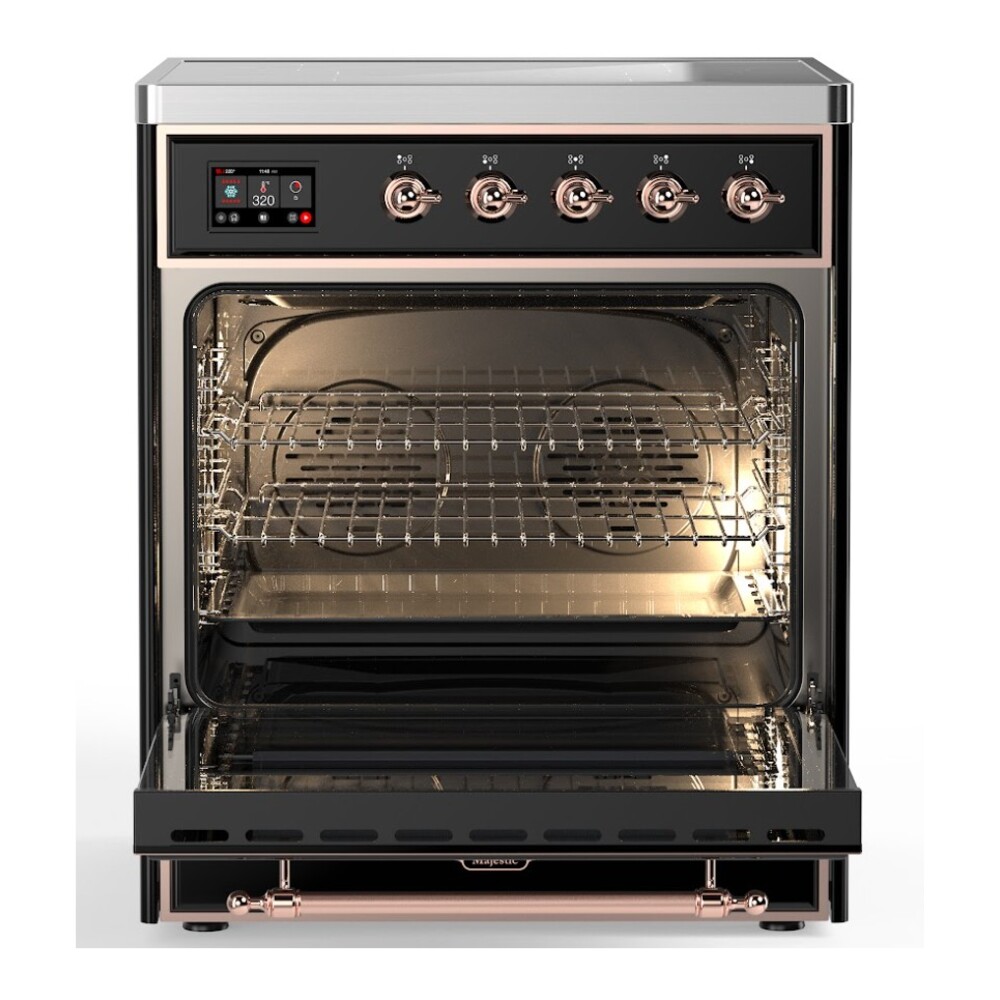ILVE_UMI30NE3BKP_Majestic_II_30"_Induction_Range_Front_View