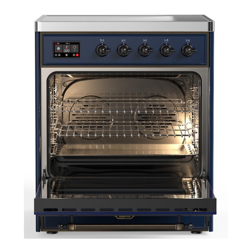 ILVE_UMI30NE3MBB_Majestic_II_30"_Induction_Range_Front_View