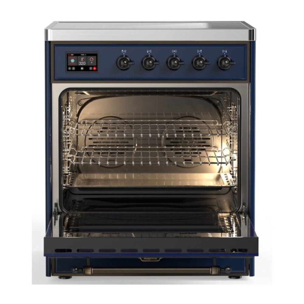 ILVE_UMI30NE3MBB_Majestic_II_30"_Induction_Range_Front_View